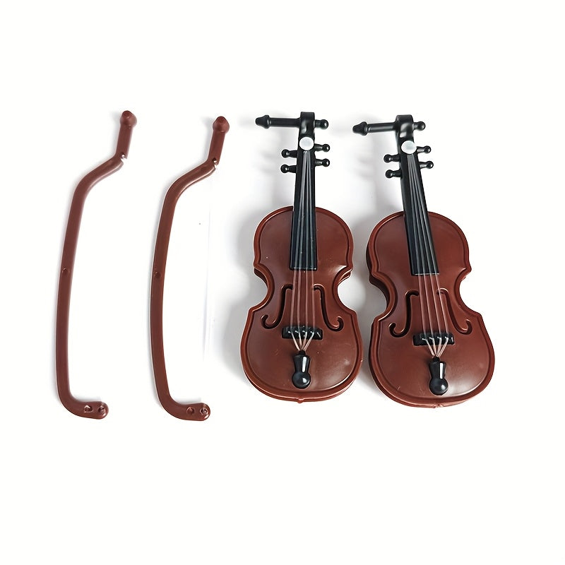 Durable Plastic Violin Prop for Home Decor