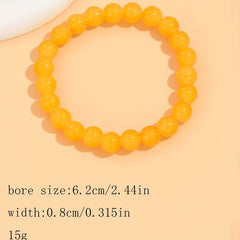 Agate Bead Bracelet for Positive Energy and Balance