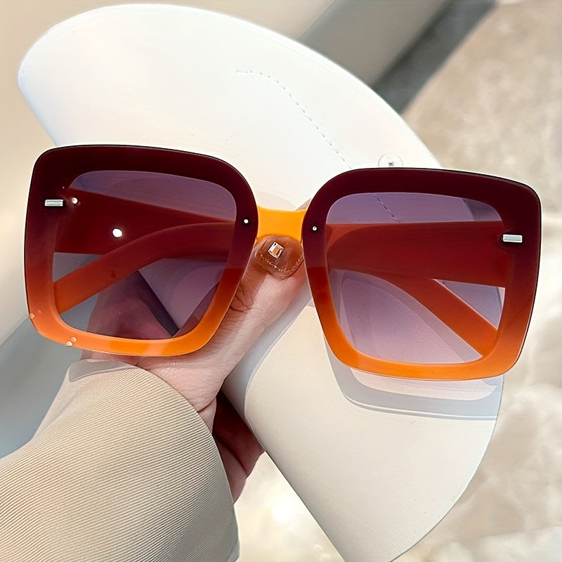 Large Square Sunglasses Gradient UV400 Sun Shades Driving Beach