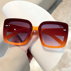 Large Square Sunglasses Gradient UV400 Sun Shades Driving Beach