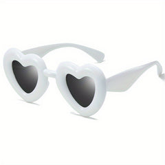 Y2K Inflated Heart Sunglasses for Women Men Funny Party Sun Shades