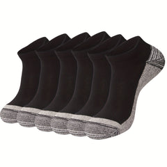 6 Pairs Men's Casual Shock Absorb Breathable Socks for Outdoor Training
