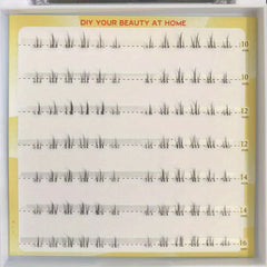 DIY Lower False Eyelashes Cluster Lashes Brown Natural Curling Extension