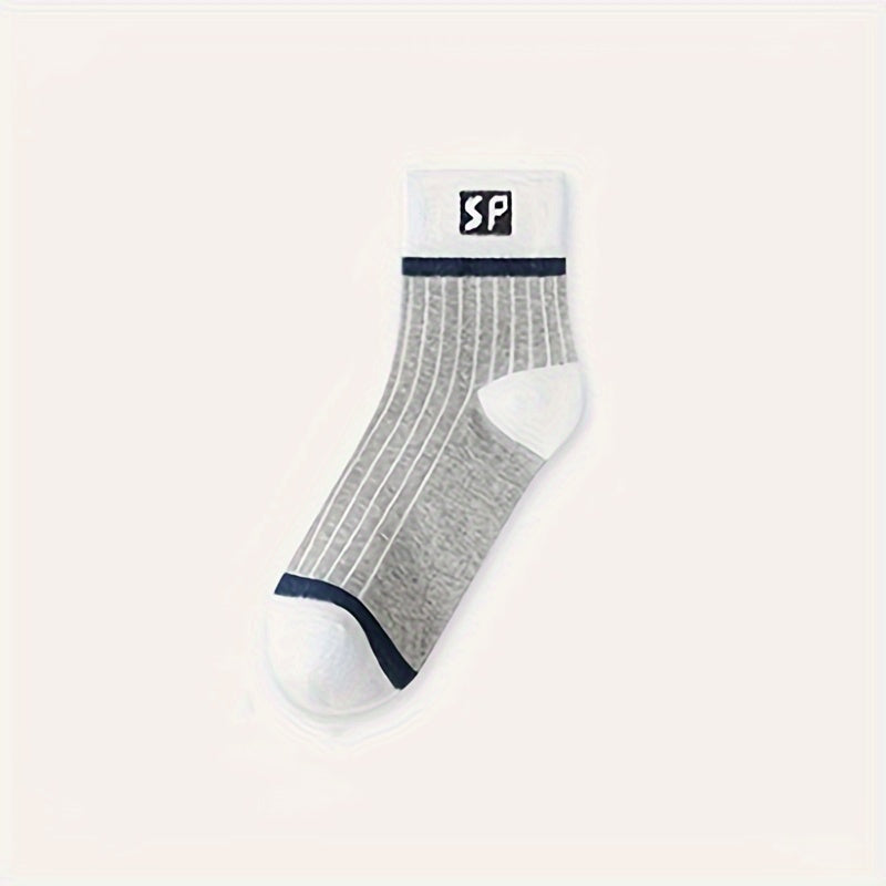 10 Pairs Letter Print Socks Women's Mid Tube Stockings