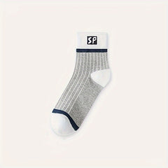 10 Pairs Letter Print Socks Women's Mid Tube Stockings