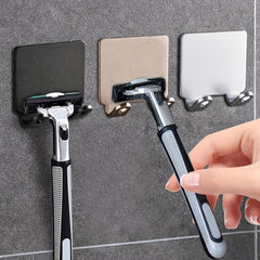 3pcs Punch Razor Holder Storage Hook Space Aluminum Bathroom Accessories