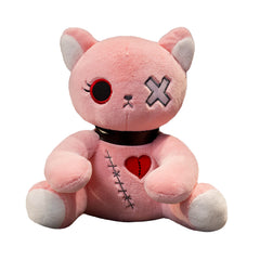 Creepy Cat Plush Halloween Gothic Stuffed Animal Horror Doll Crazy Cat Plushie