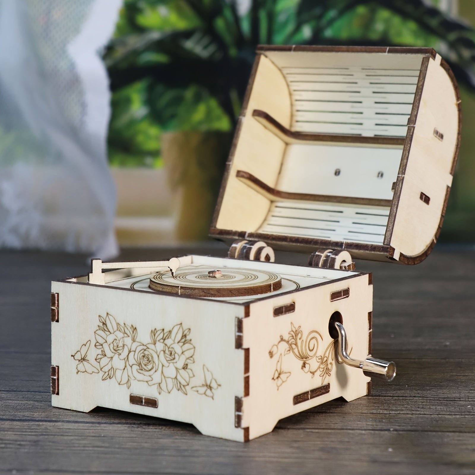 Wooden Music Box 3D Puzzle You Are My Sunshine Hand Treasure Model Kit