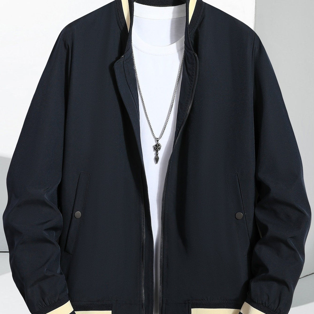 Autumn Winter Baseball Collar Casual Jacket Coat