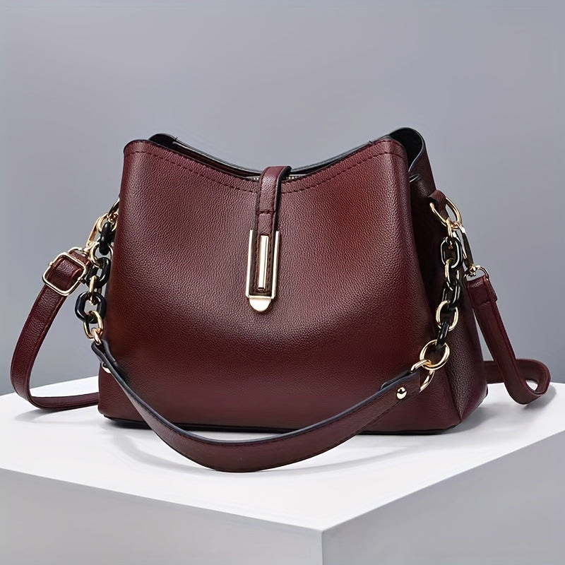 Stylish Crossbody Bag with Chain Strap for Women