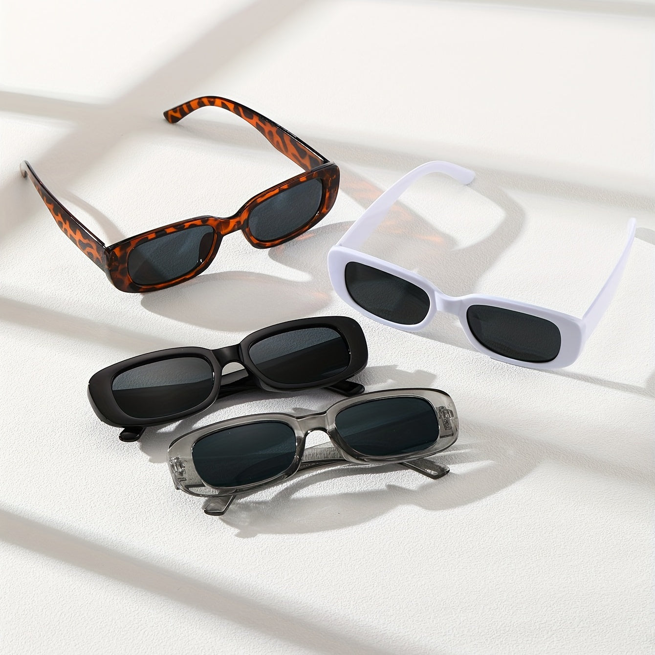 4 Pairs Men's Classic Casual Sunglasses Daily Buddy Sharing Outfit