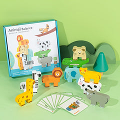 Wooden Animal Sorting Board for Toddlers with 6 Animals