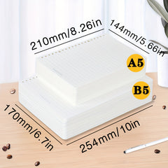 200 Pages A5 B5 Loose leaf Paper Refills for Binder Notepad Inserts