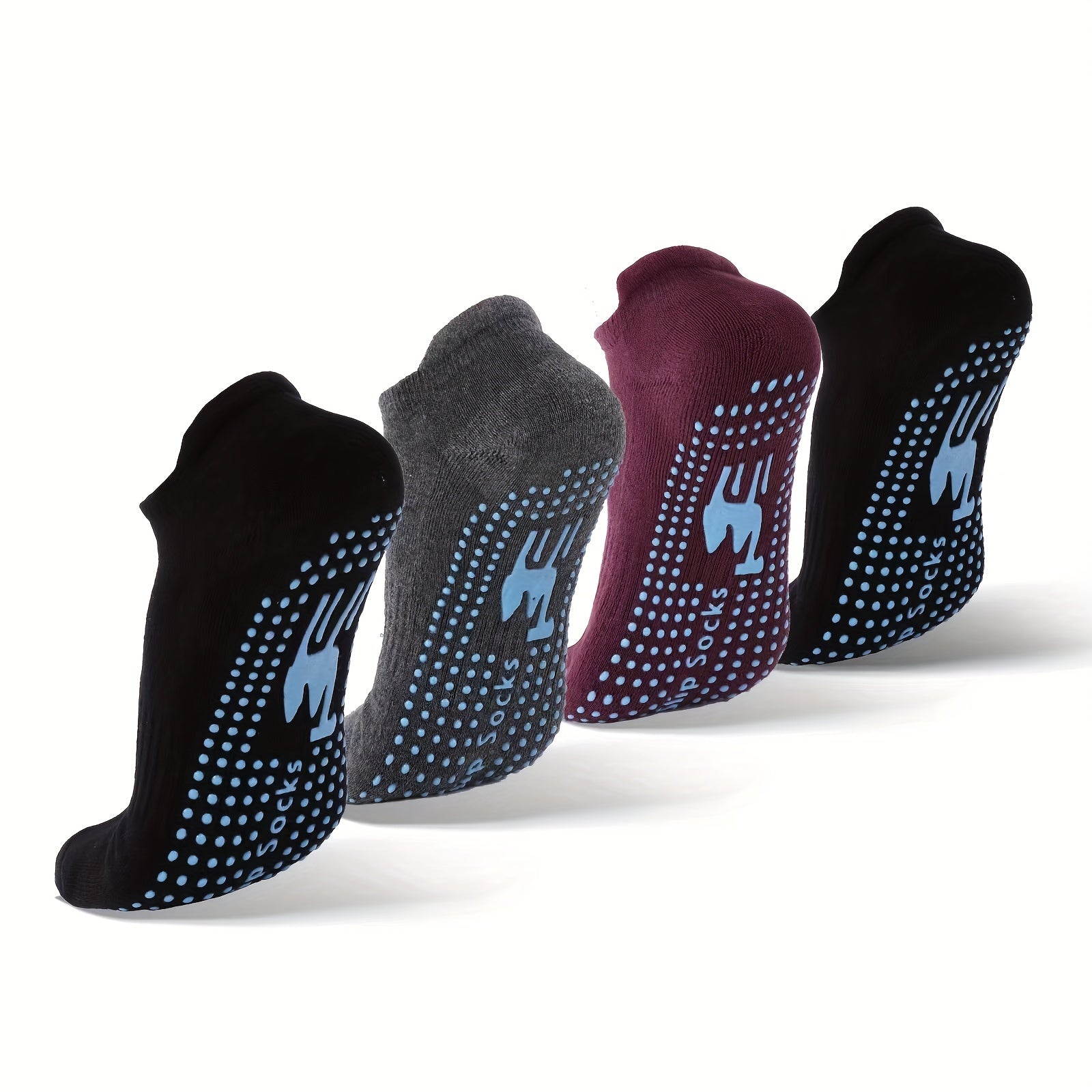 Non-slip Yoga Socks Grip Pilates Barre Ballet Low Cut Elastic Athletic Gripper