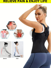 Zipper Shaping Tank Top Waist Trainer Tummy Control Open Bust Top