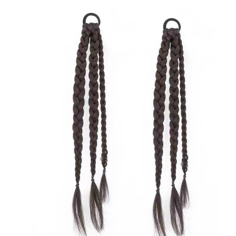 Y2K Hair Ring Ponytail Braiding Hair Wig Headpiece Hair Accessories