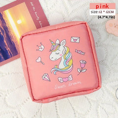 Sanitary Napkin Storage Bag Organizer Cosmetic Bag