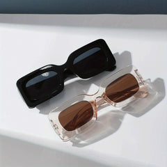 Rectangle Sunglasses for Women Men UV400 Sun Shades for Beach Travel