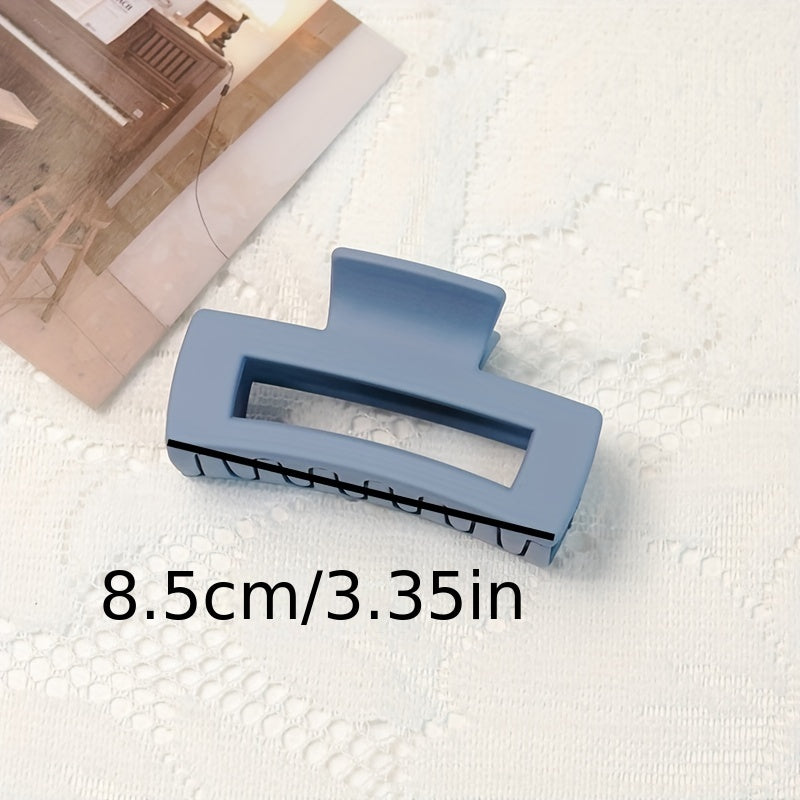 Matte Square Hair Claw Nonslip Shark Claw For Women Girls