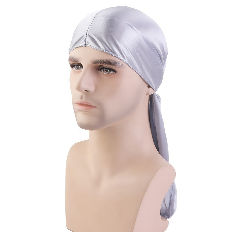 Silvery Silk Bandage Elastic Hip hop Head Wraps Headwear Turban