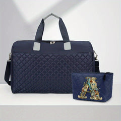 Quilted Zipper Bag Large Capacity Luggage Weekend HandBag