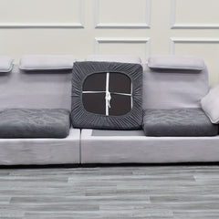 Waterproof Jacquard Leaf Pattern Sofa Slipcover with Cushion Cover