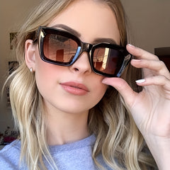Vintage Square Frame Sun Glasses Sunshades Outdoor Eyewear