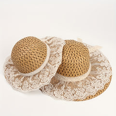 Summer Sun Hat Wide Brim Straw UV Protection