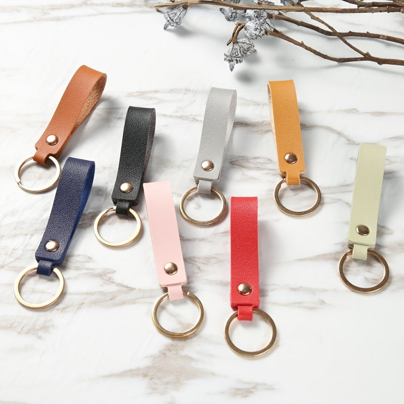 1pc PU Leather Keychain Bag Key Chain Keyring Charm Accessories