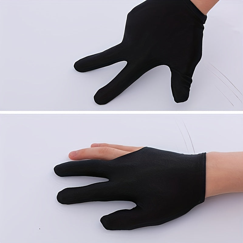 3 Finger Billiard Gloves Snooker Pool Left/Right Hand One Size Fits All