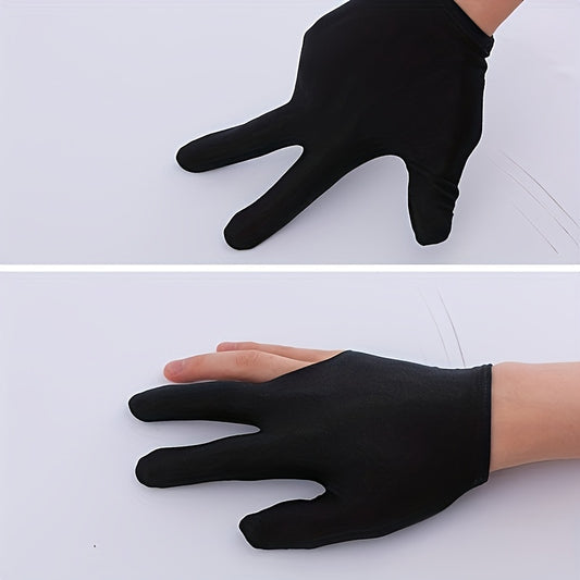 3 Finger Billiard Gloves Snooker Pool Left/Right Hand One Size Fits All