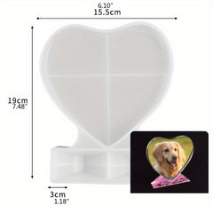 Love Heart Photo Frame Silicone Mold Epoxy Resin Decorative DIY Crafts Gift