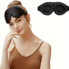 3D Contoured Sleep Eye Mask Soft Blindfold Adjustable Strap