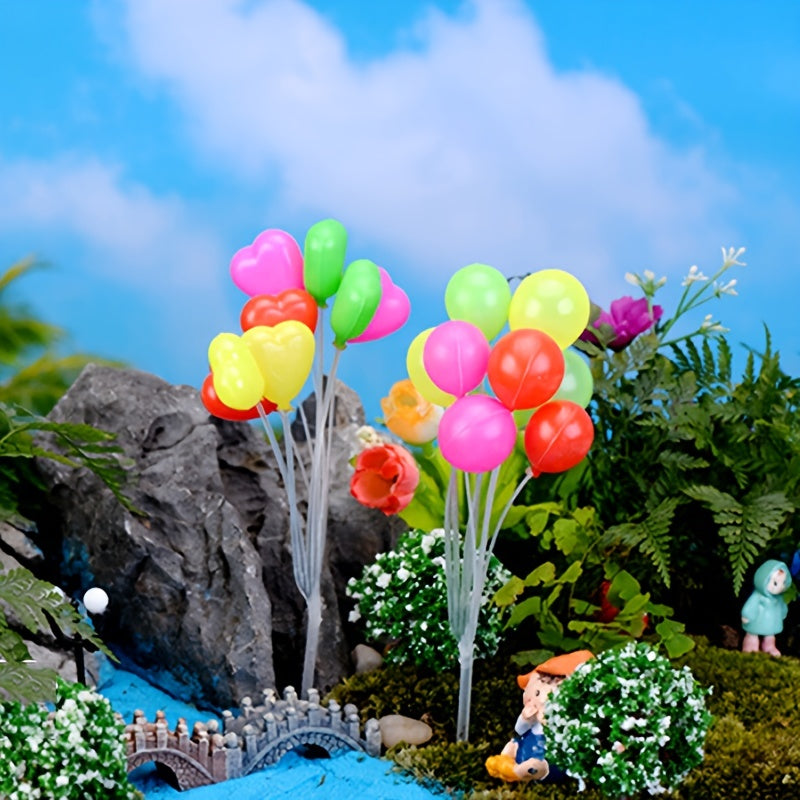 Mini Balloon Fairy Garden Dollhouse Craft Plant Pot Ornament Home Room
