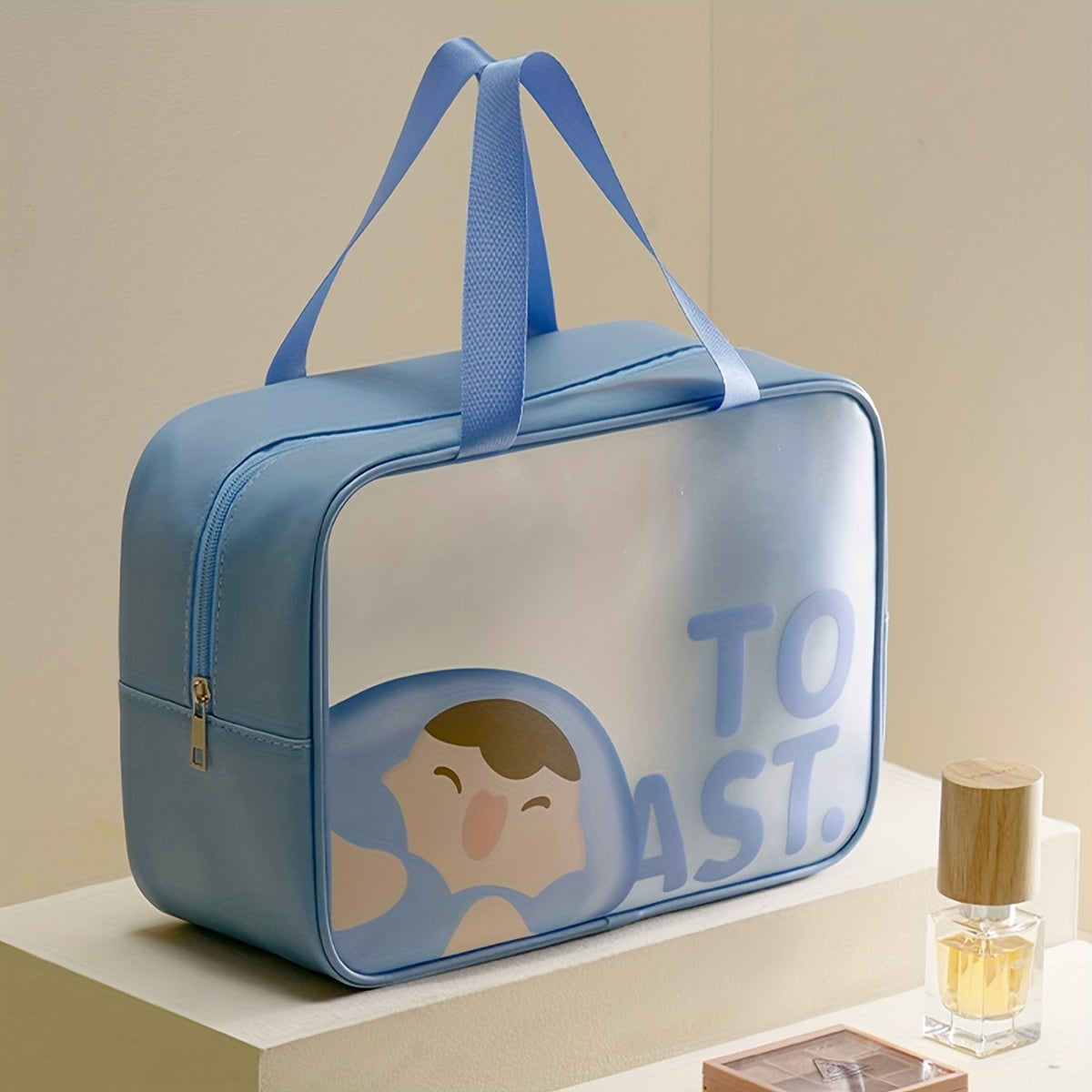 Cartoon Transparent Toiletry Bag Waterproof Travel Cosmetic Storage Bag