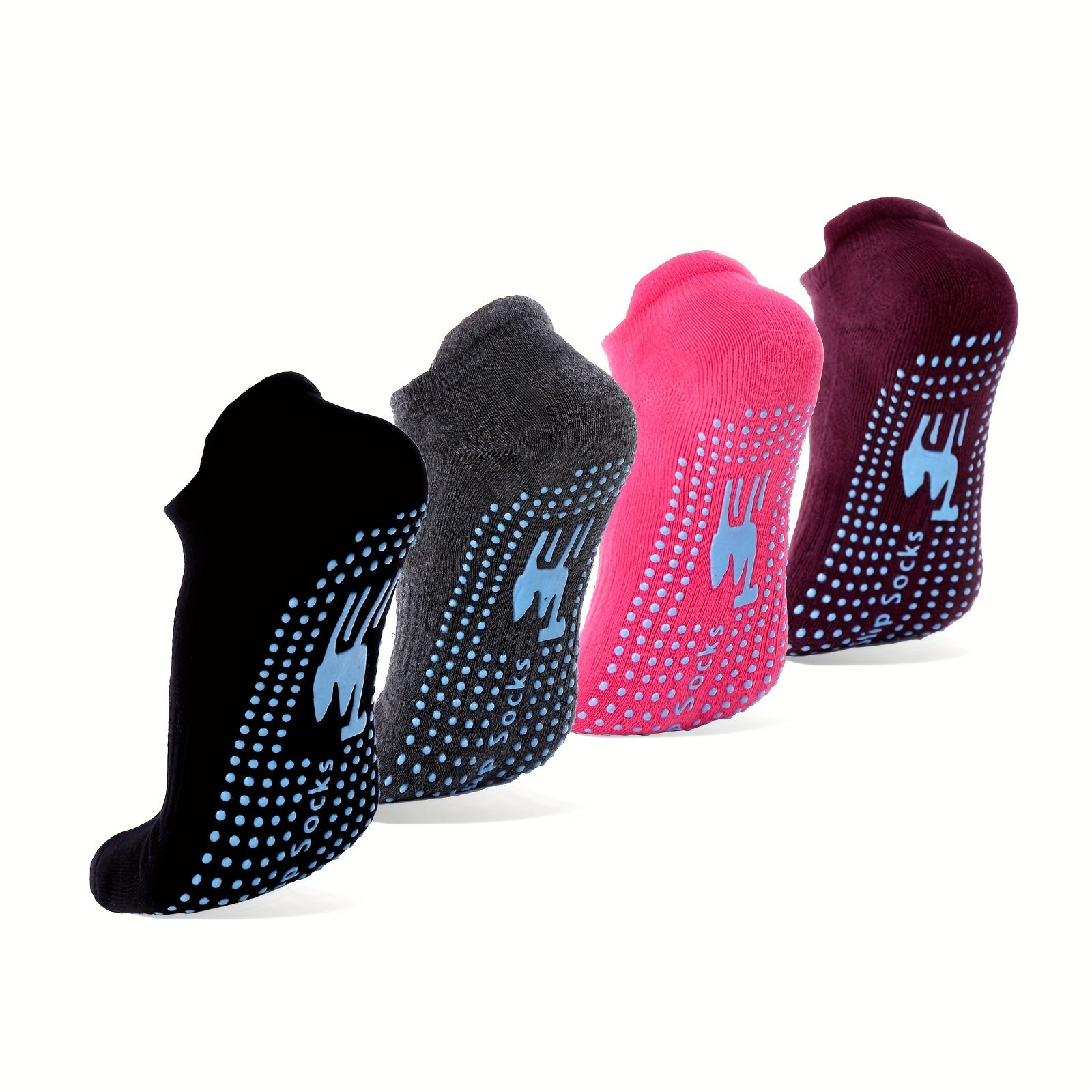 Non-slip Yoga Socks Grip Pilates Barre Ballet Low Cut Elastic Athletic Gripper
