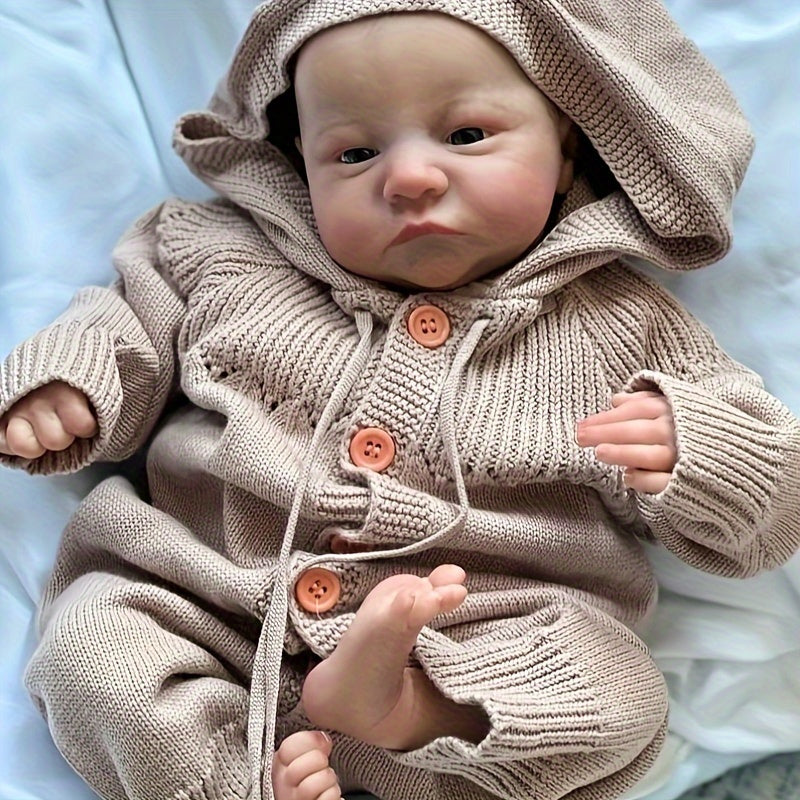 Realistic 19 Inch Reborn Baby Doll Soft Vinyl Lifelike Newborn Toy