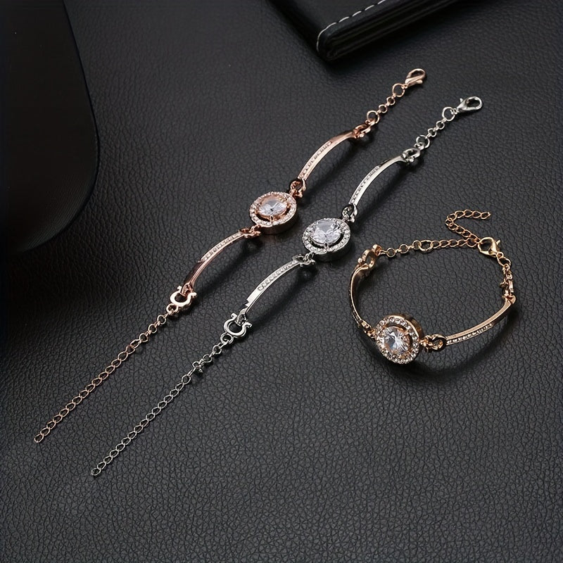 Rhinestone Bangle Bracelet Women's Jewelry