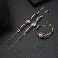 Rhinestone Bangle Bracelet Women's Jewelry