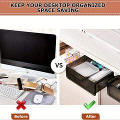 Under Desk Storage Drawers Self Adhesive Organizer