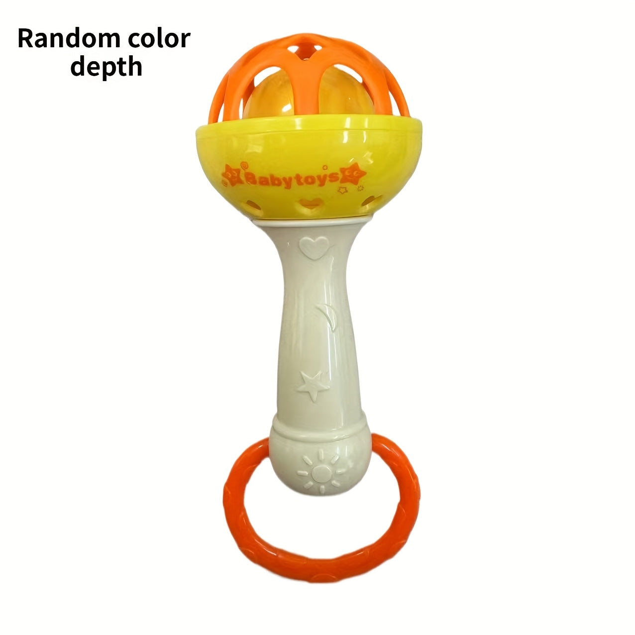 Soft Rubber Ball Rattle Stick Sand Hammer Toys