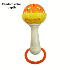 Soft Rubber Ball Rattle Stick Sand Hammer Toys