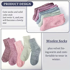 5 Pairs Thick Socks Soft Casual Sports Socks