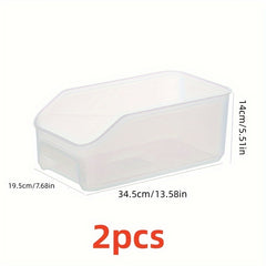 3pcs Refrigerator Storage Box Drawer Transparent Freezer Crisper