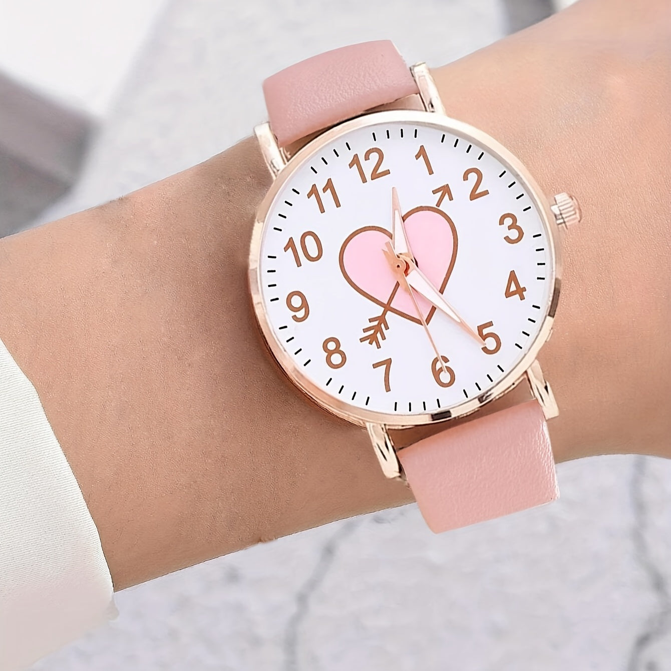3pcs Girl Accessories Set: Alloy Watch & 2 Bracelet
