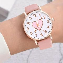 3pcs Girl Accessories Set: Alloy Watch & 2 Bracelet