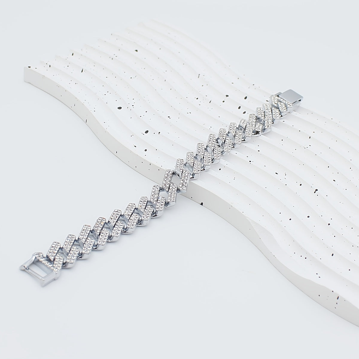 Cuban Link Rhinestone Chain Necklace