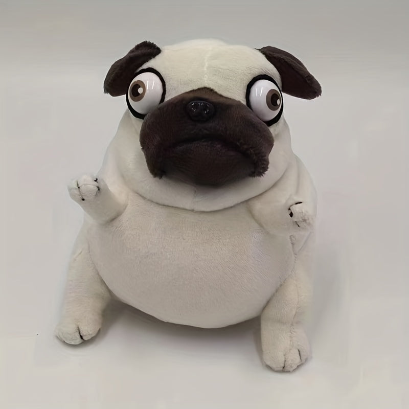 Plush Fat Dog Stuffed Animal Soft Cuddle Pet Toy
