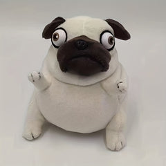 Plush Fat Dog Stuffed Animal Soft Cuddle Pet Toy