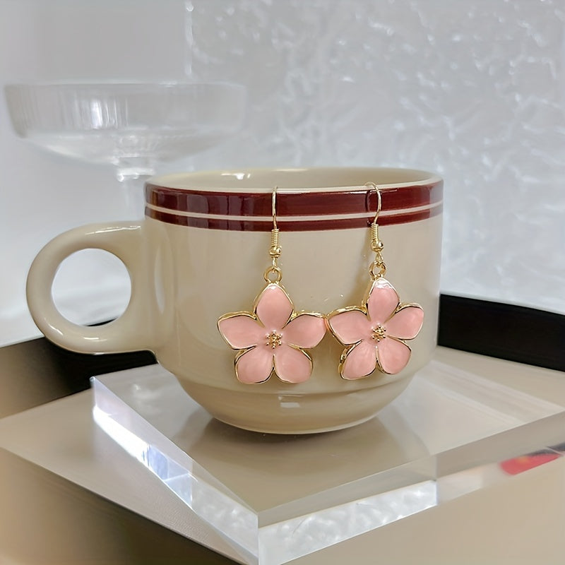 Vintage Floral Geometric 3D Earrings for Women